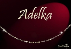 Adelka - řetízek zlacený